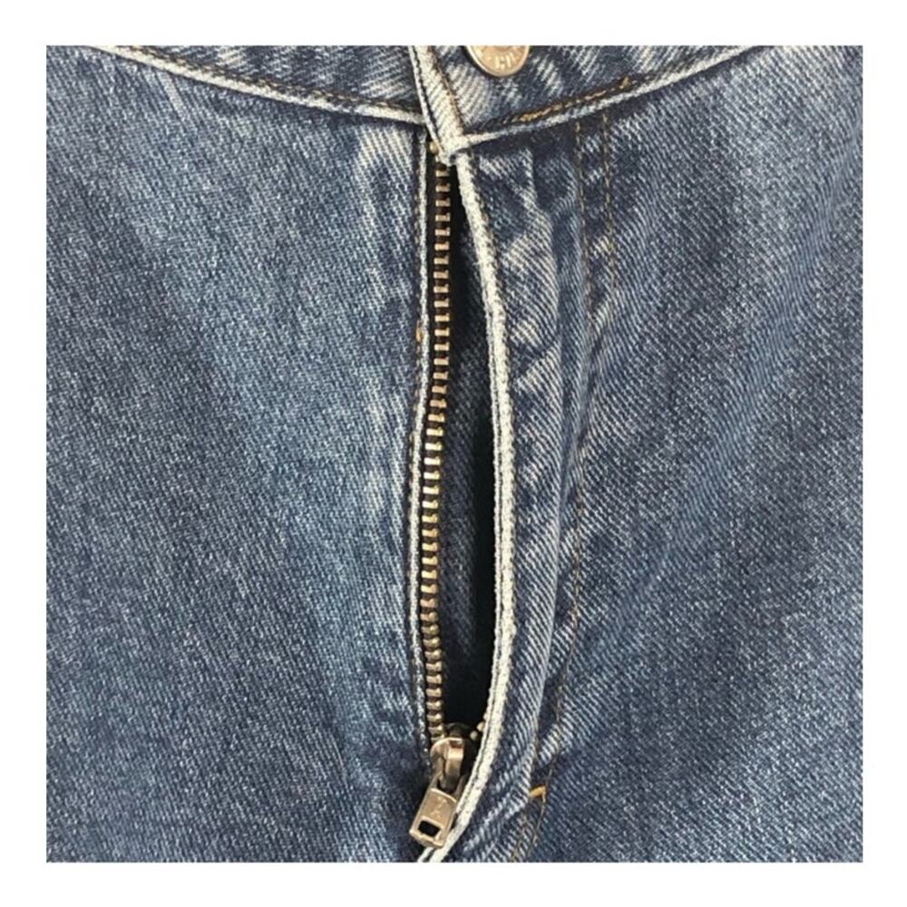 Tommy Hilfiger Vintage High-Waist Capri Mom Jeans Size 10 – Split Seam Retro - Picture 15 of 16